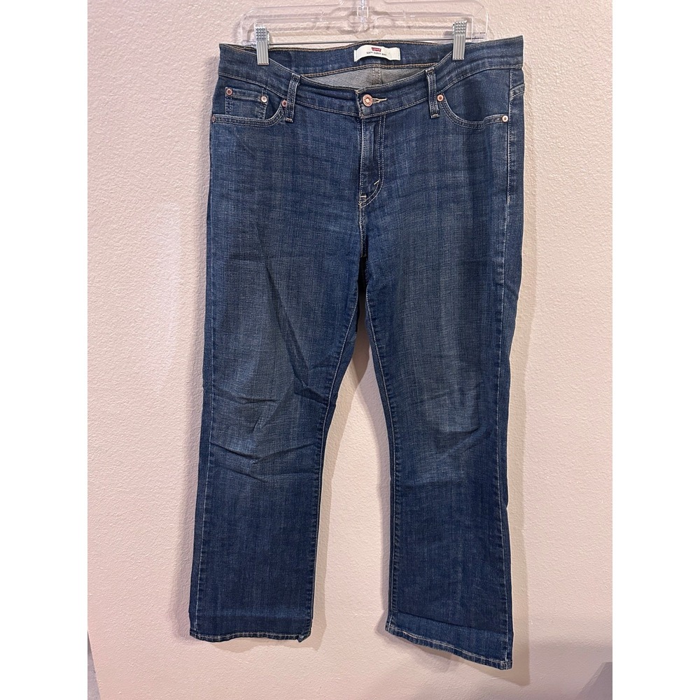 Levi's 529 Curvy Boot Cut Jeans Dark Wash Denim Classic Womens